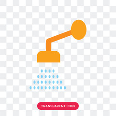 Shower vector icon isolated on transparent background, Shower logo design