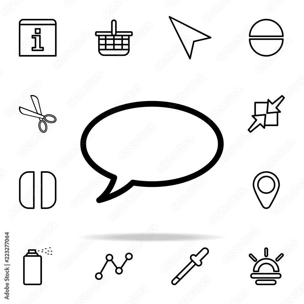 Poster communication bubble icon. web icons universal set for web and mobile