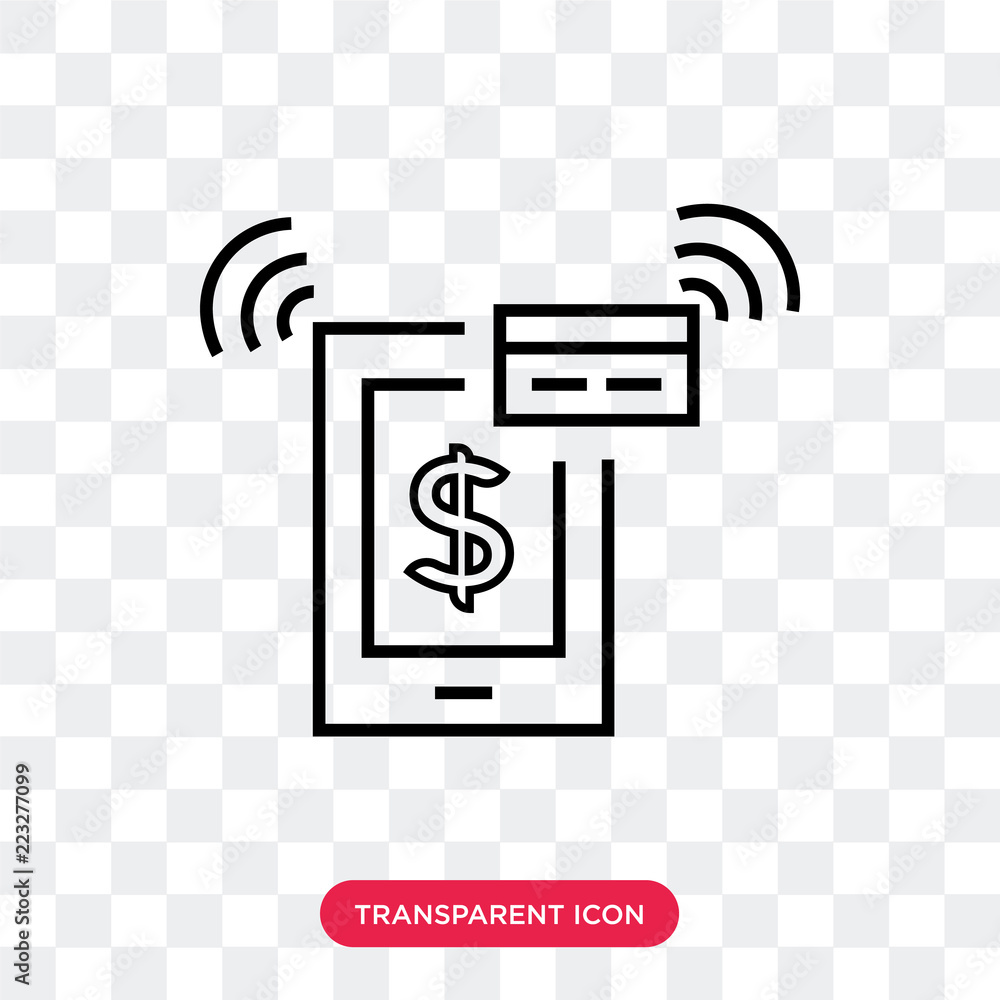 Poster secure payment vector icon isolated on transparent background, secure payment logo design