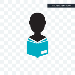 Self learning vector icon isolated on transparent background, Self learning logo design