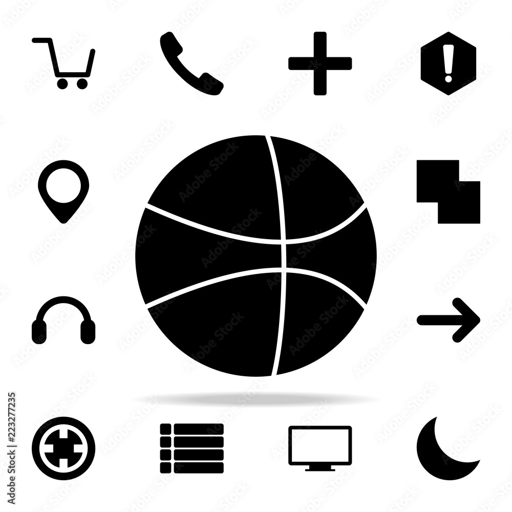 Poster basketball icon. web icons universal set for web and mobile