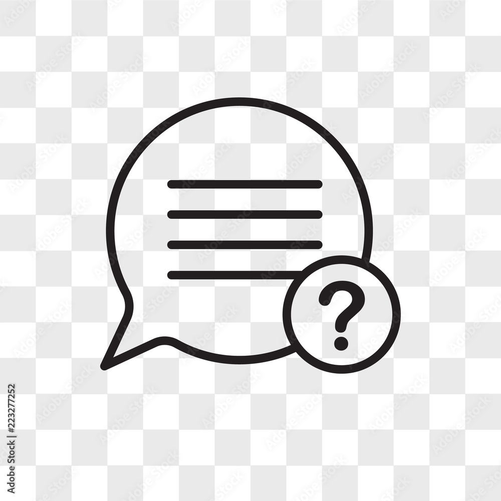 Poster speech bubble vector icon isolated on transparent background, speech bubble logo design