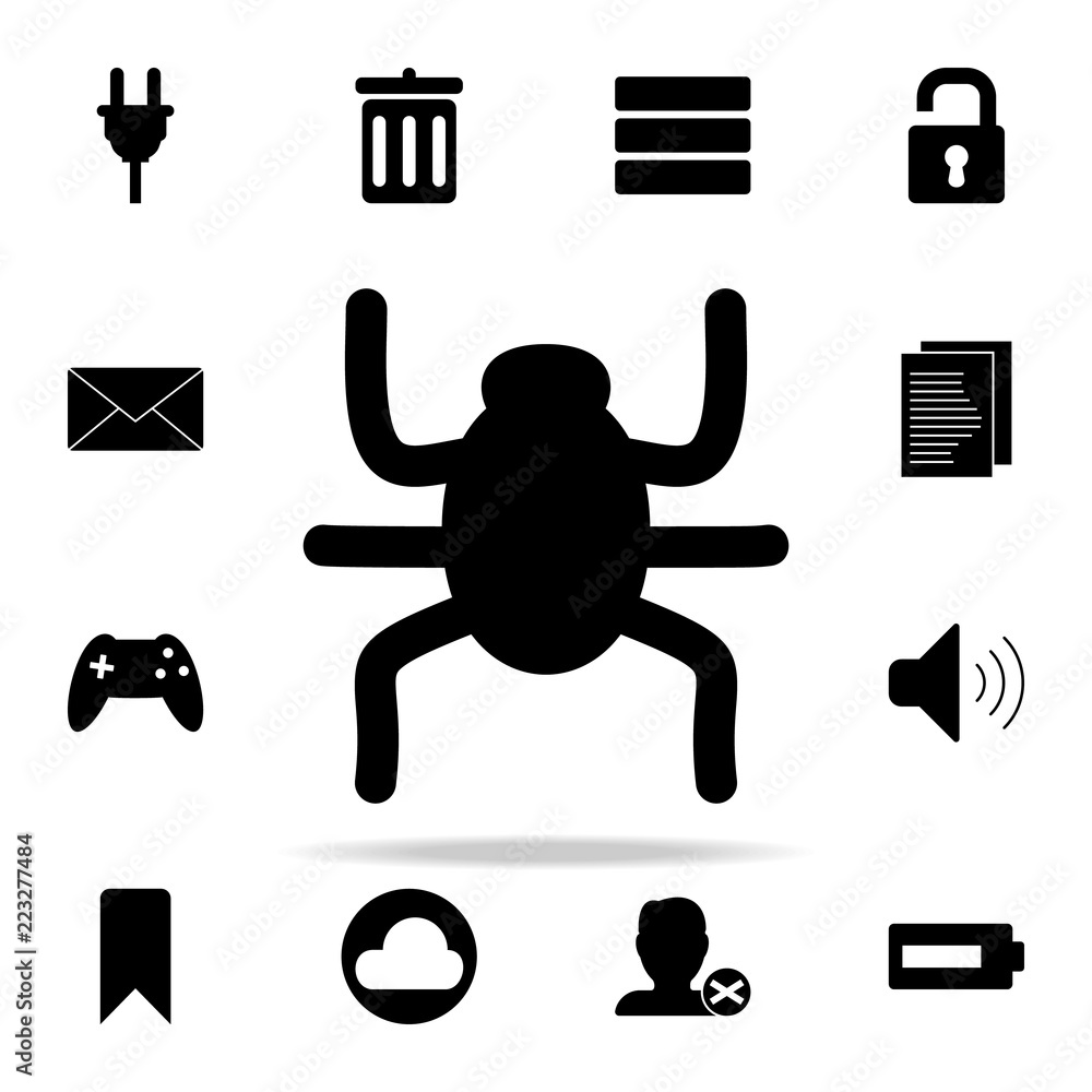 Poster beetle icon. web icons universal set for web and mobile