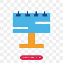 Billboard vector icon isolated on transparent background, Billboard logo design