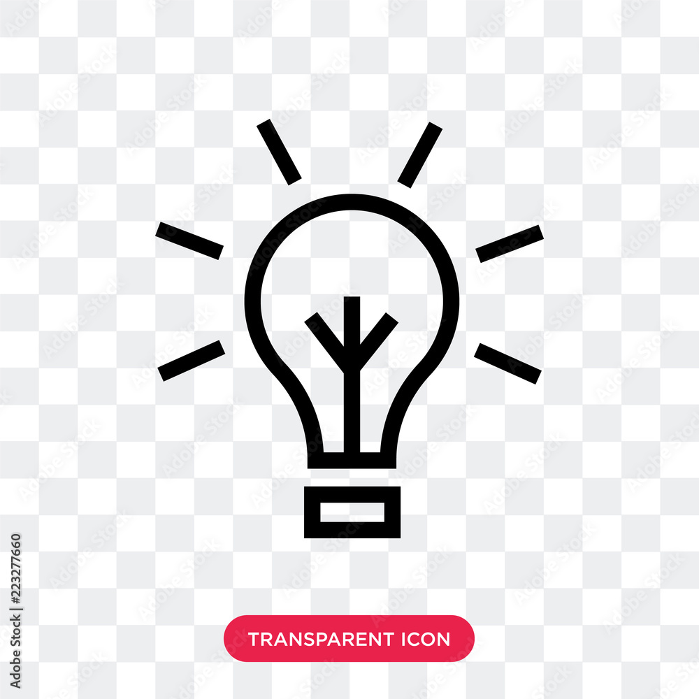 Poster idea vector icon isolated on transparent background, idea logo design
