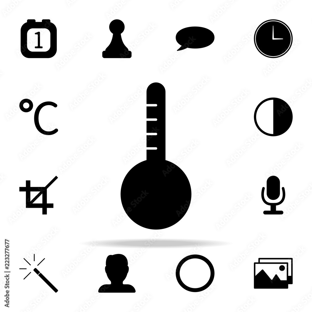 Poster thermometer icon. web icons universal set for web and mobile