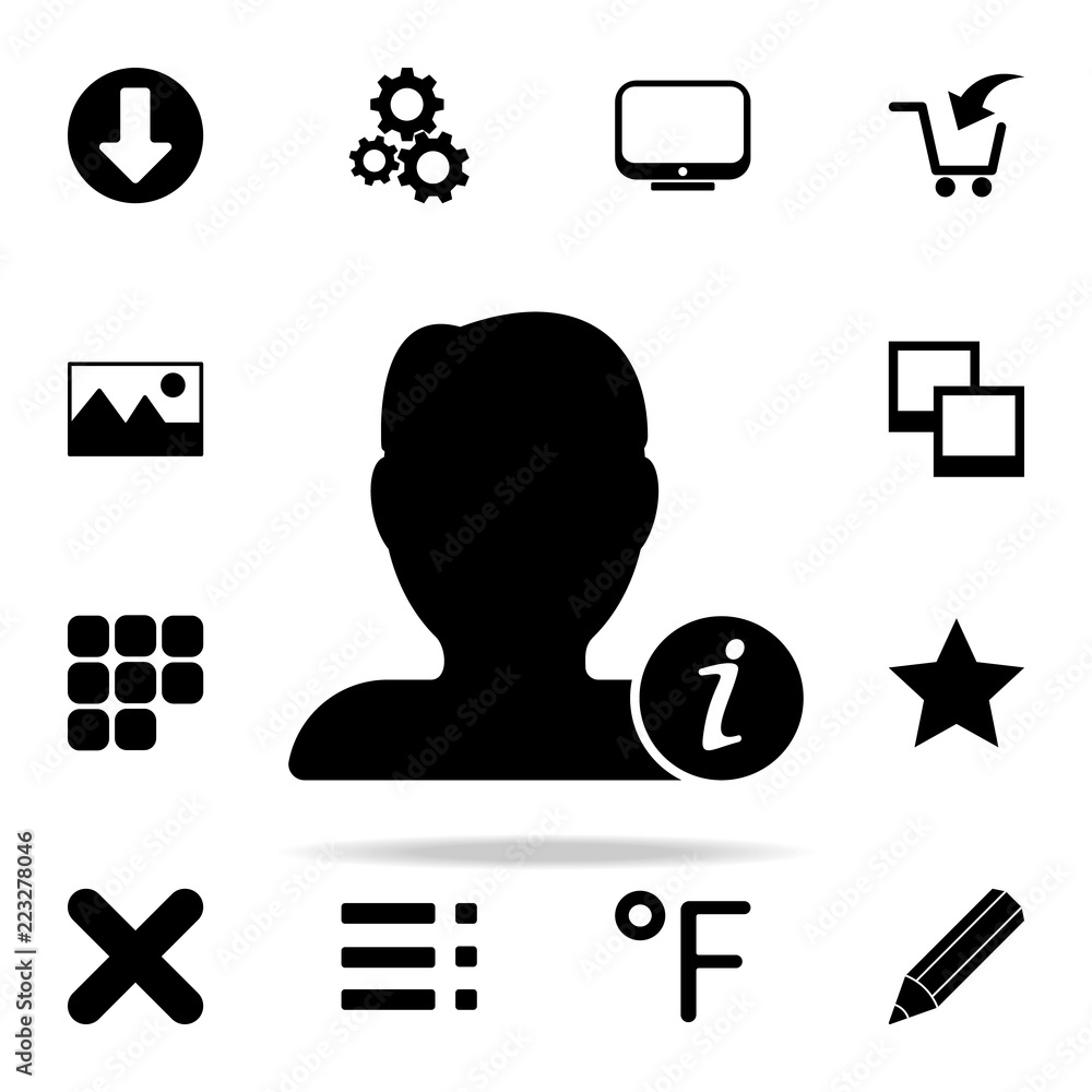 Poster contact info icon. web icons universal set for web and mobile