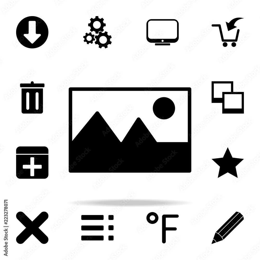 Poster landscape icon. web icons universal set for web and mobile
