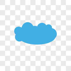 Cloudes vector icon isolated on transparent background, Cloudes logo design