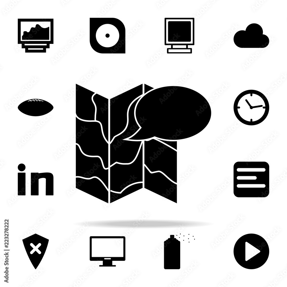Poster voice card icon. web icons universal set for web and mobile