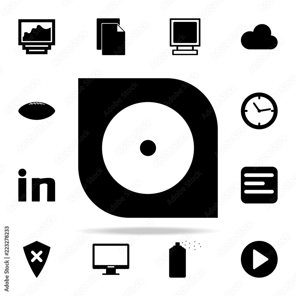 Poster hard disc icon. web icons universal set for web and mobile