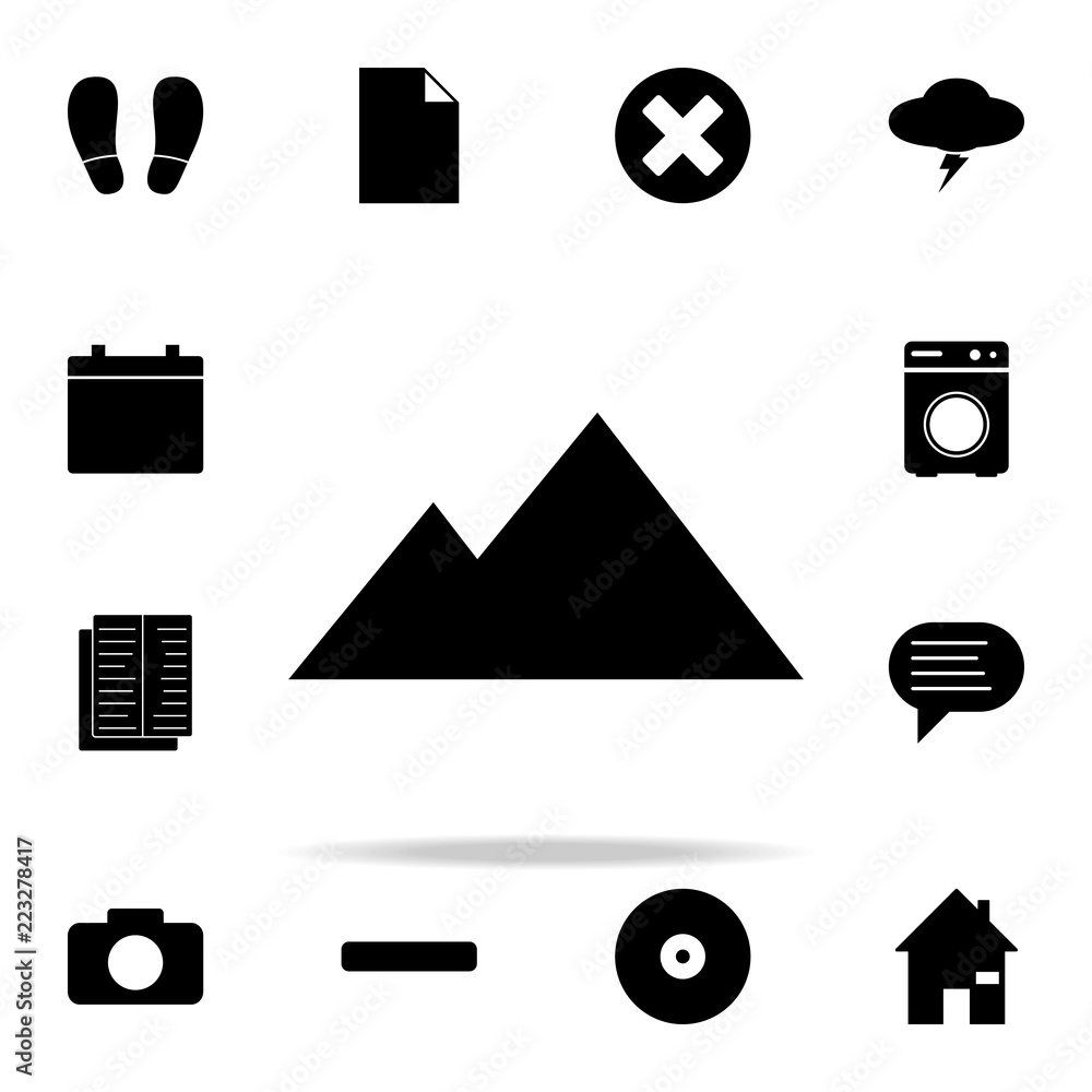Poster pyramids icon. web icons universal set for web and mobile