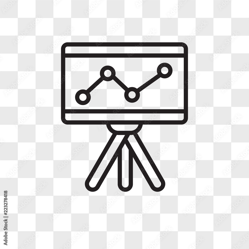 Poster canvas vector icon isolated on transparent background, canvas logo design