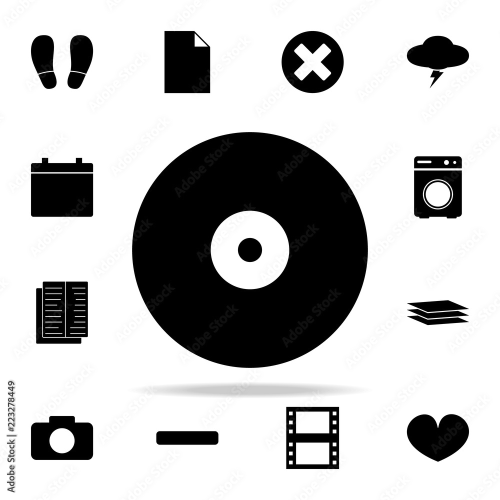 Poster cd disc icon. web icons universal set for web and mobile