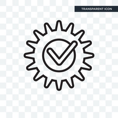 Badge vector icon isolated on transparent background, Badge logo design