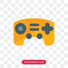 Gamepad vector icon isolated on transparent background, Gamepad logo design