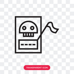 Tarot vector icon isolated on transparent background, Tarot logo design