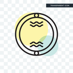 Badge vector icon isolated on transparent background, Badge logo design