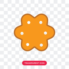 Biscuit vector icon isolated on transparent background, Biscuit logo design