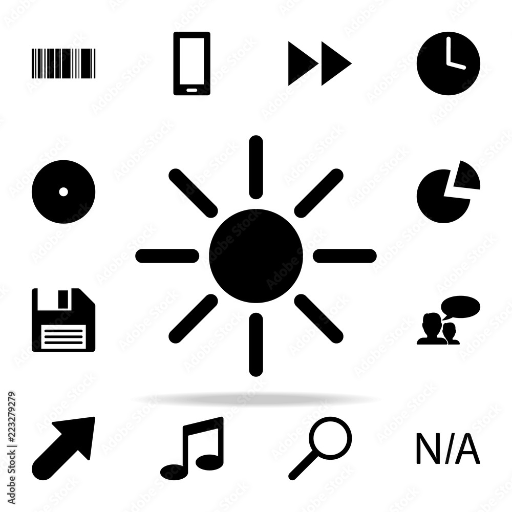 Poster the sun icon. web icons universal set for web and mobile