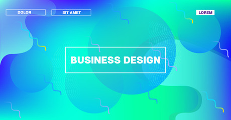 Obraz premium Bright Neon Gradient Overlay Futuristic Vector Pattern. Fluid Color Retro Tech Glitch Circles Cover. Festival Poster Business Internet Background. Cool Simple Main Web Page Iridescent Geometric Design