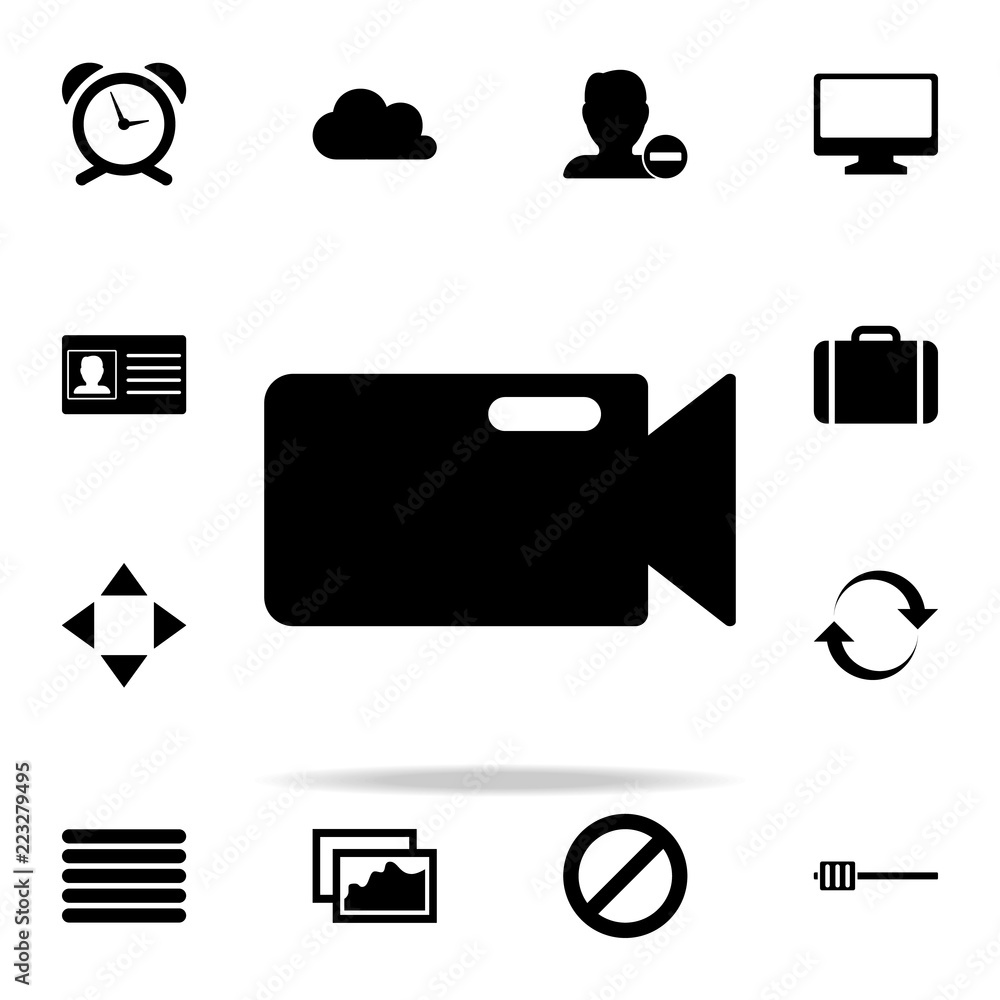 Poster camera icon. web icons universal set for web and mobile