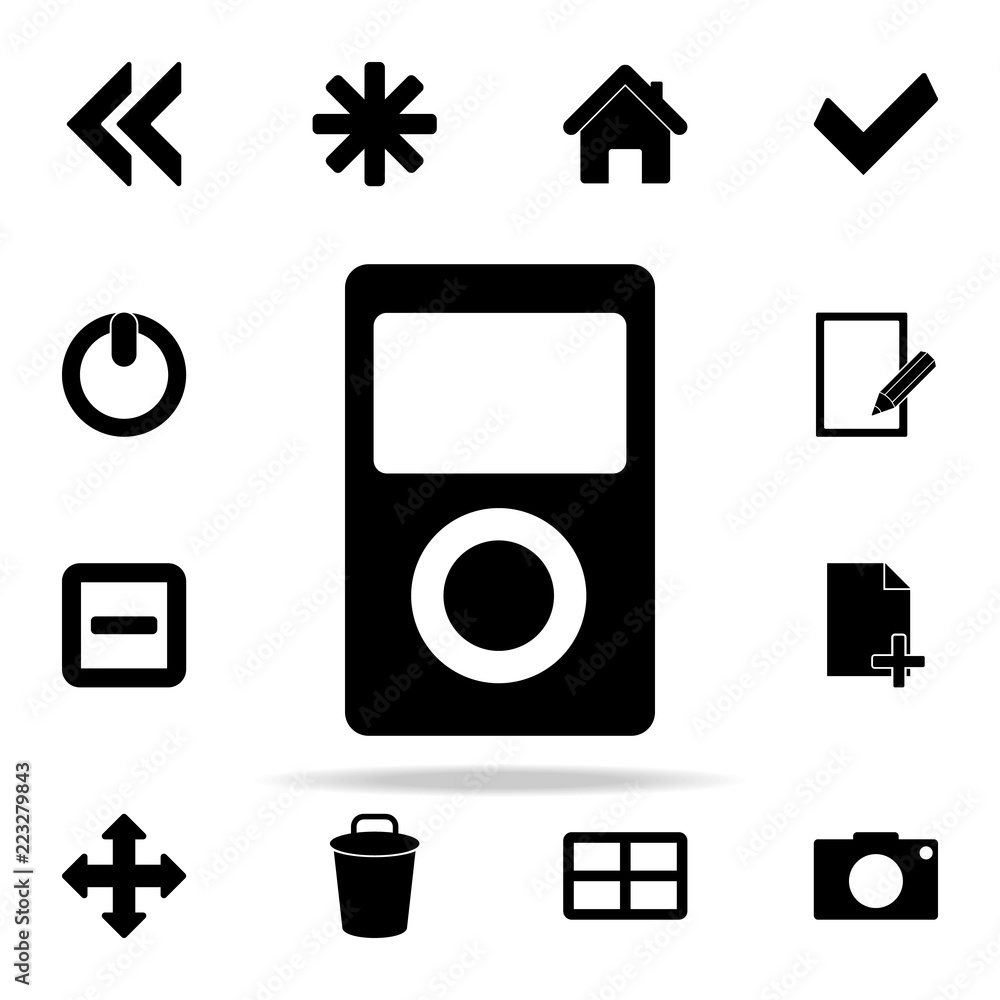 Poster music player icon. web icons universal set for web and mobile