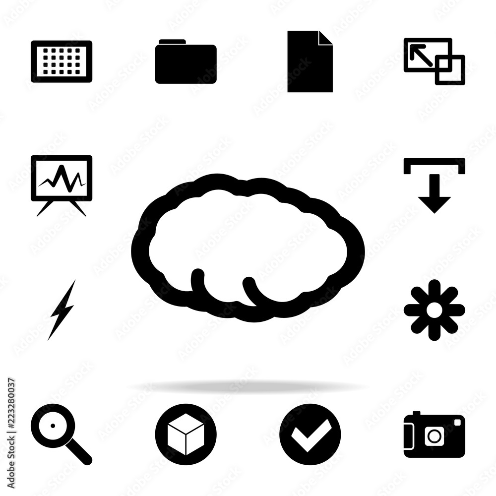 Poster cloud icon. web icons universal set for web and mobile