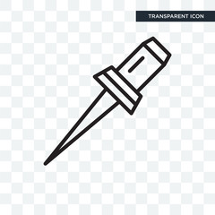 Push pin vector icon isolated on transparent background, Push pin logo design