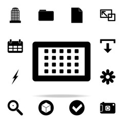 the calendar icon. web icons universal set for web and mobile
