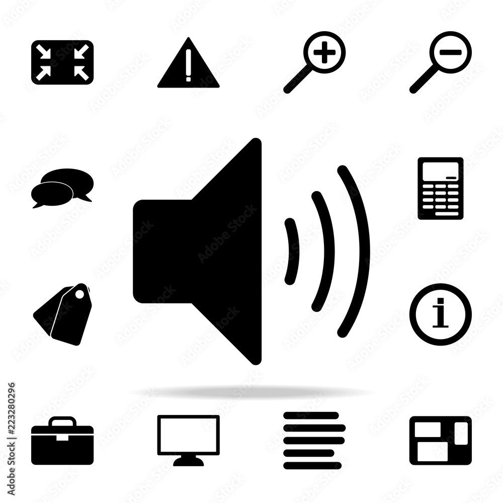 Poster sound sign icon. web icons universal set for web and mobile