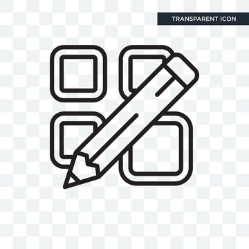 Array vector icon isolated on transparent background, Array logo design