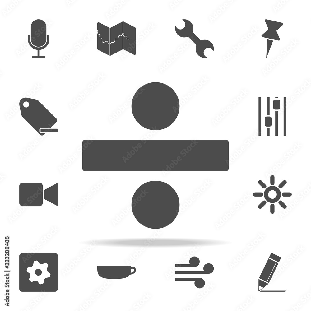 Poster division sign icon. web icons universal set for web and mobile