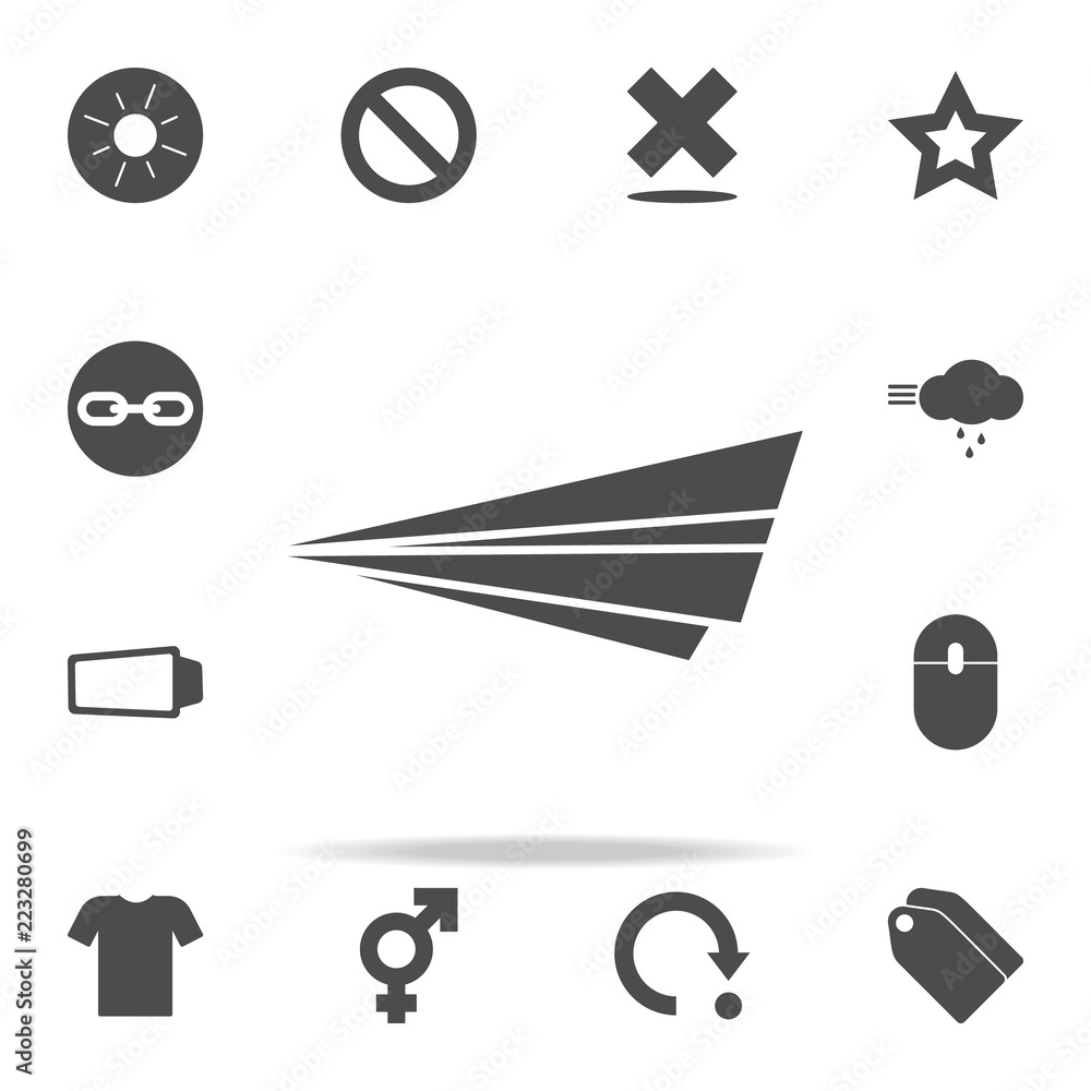 Poster paper airplane icon. web icons universal set for web and mobile