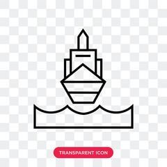Shipping vector icon isolated on transparent background, Shipping logo design