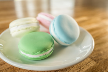 macarons on the table