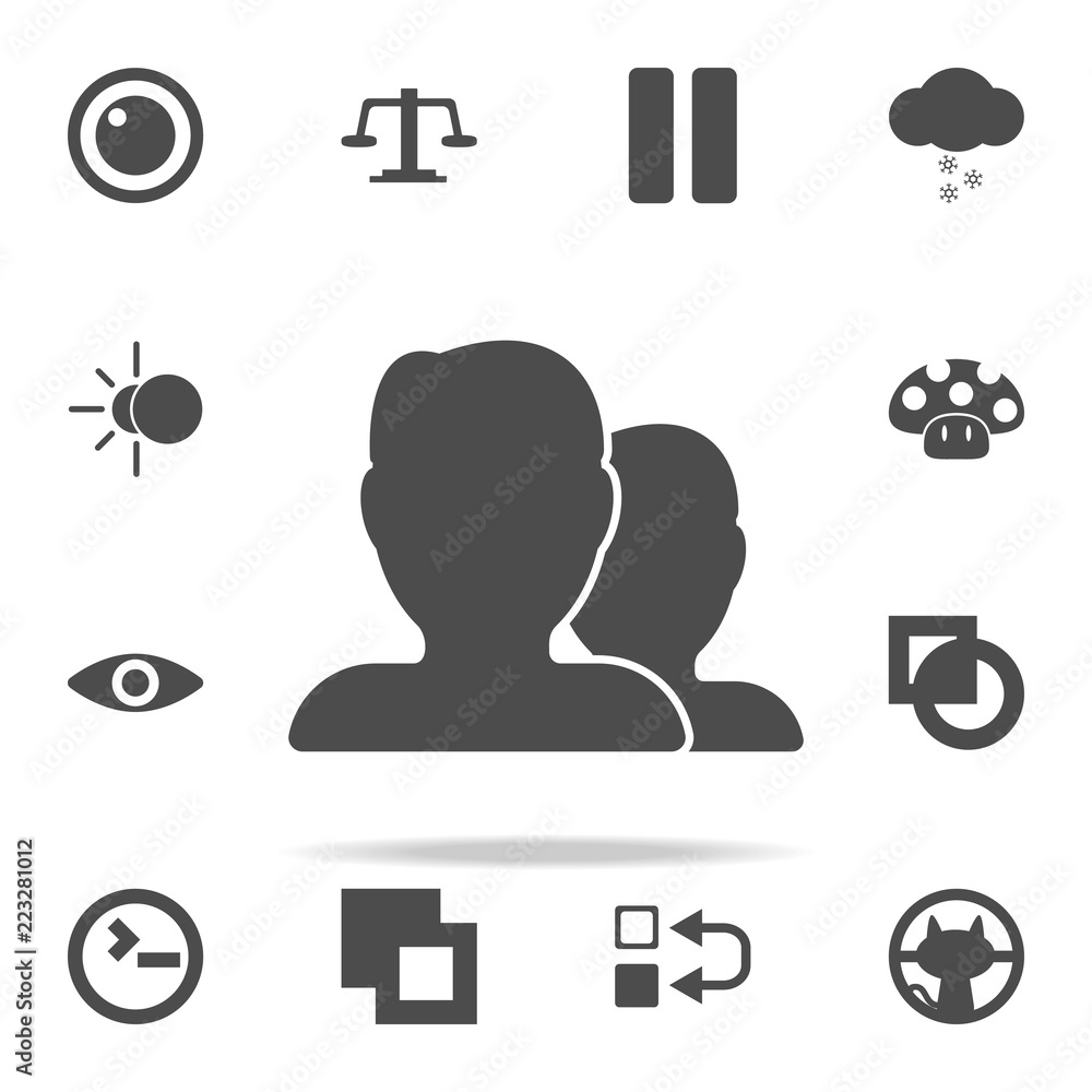 Aufkleber contacts icon. web icons universal set for web and mobile