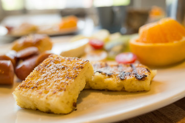 delicious breakfast at morning