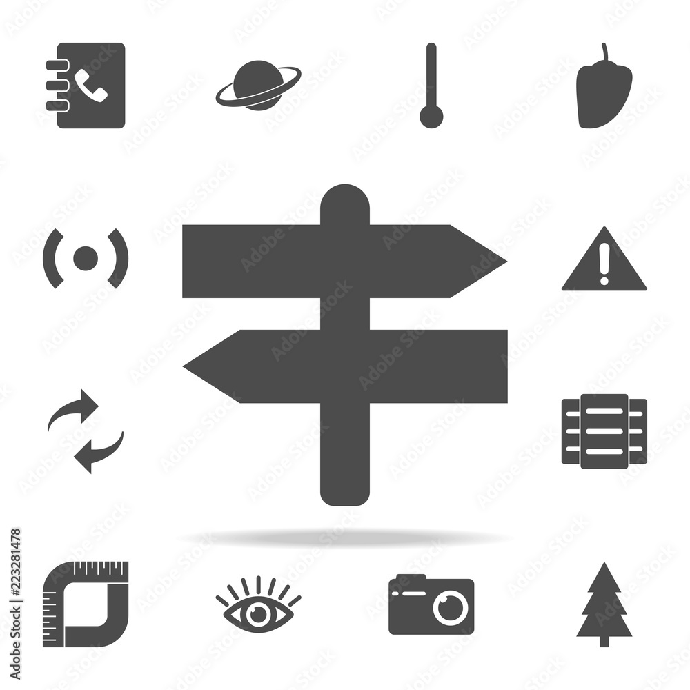 Aufkleber crossroads icon. web icons universal set for web and mobile