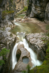 Maligne Canyon, Jasper National Park. The shear walls of Maligne Canyon. Jasper National Park. Alberta, Canada.

