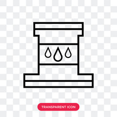 Fuel vector icon isolated on transparent background, Fuel logo design