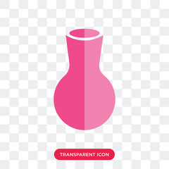 Vase vector icon isolated on transparent background, Vase logo design