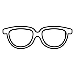 eye glasses isolated icon