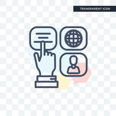 Information vector icon isolated on transparent background, Information logo design