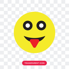Tongue vector icon isolated on transparent background, Tongue logo design