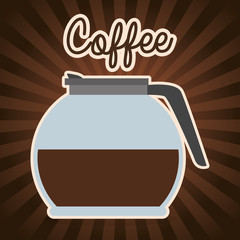 delicious coffee in teapot