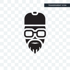 Rapper vector icon isolated on transparent background, Rapper logo design