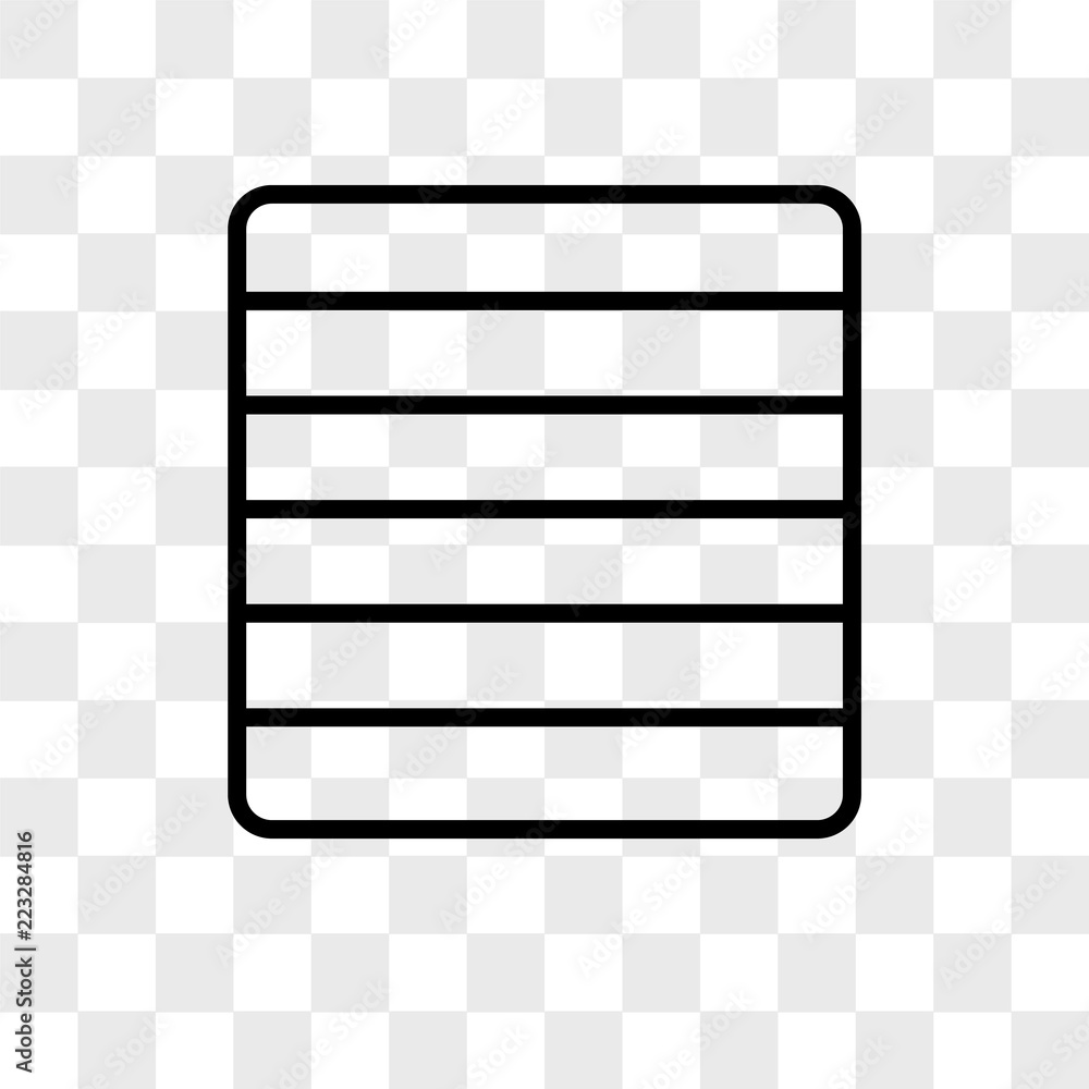 Poster layout vector icon isolated on transparent background, layout logo design