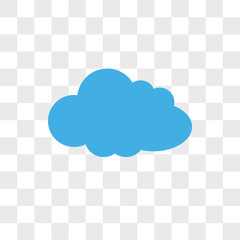Cloudes vector icon isolated on transparent background, Cloudes logo design