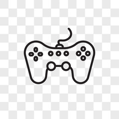 Game vector icon isolated on transparent background, Game logo design